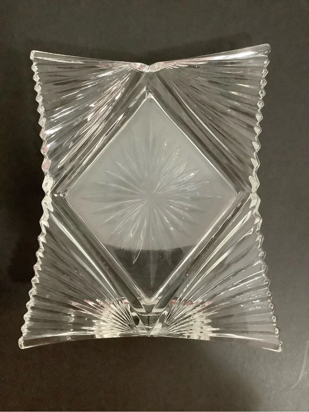 Mikasa Vintage Starlet Clear Crystal Picture Frame, Made in Japan 🇯🇵 - Picture 1 of 9